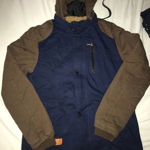 Brown & Navy Blue Jacket